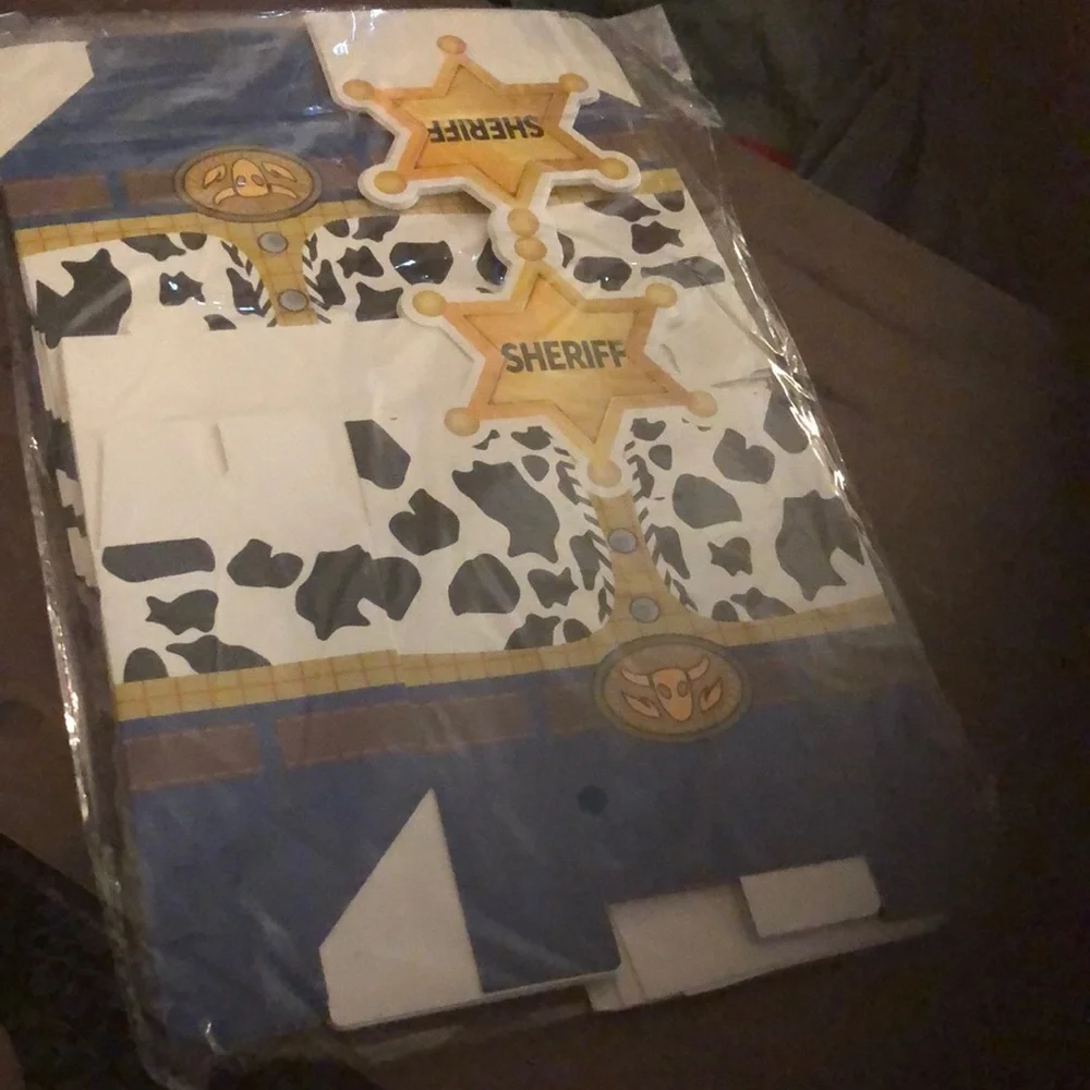 Toy Story woody Sheriff Themed Costume with Cow Print